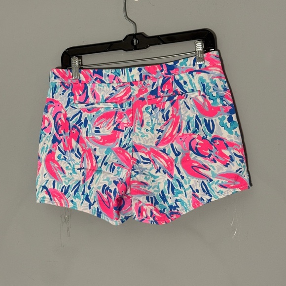 Lilly Pulitzer Hazelle Stretch Shorts in Cosmic Coral - Size 2 - Picture 5 of 9